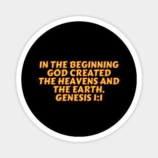 Bible Verse Genesis 1:1 Magnet